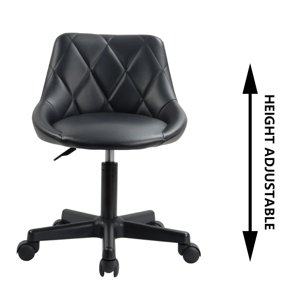 Mid Back PU Leather Height Adjustable Chair